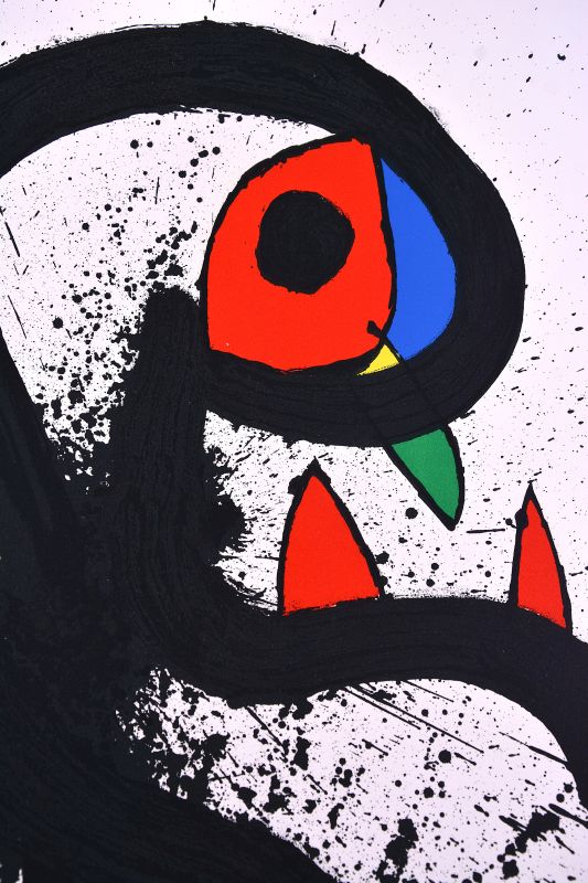 Mangeur de foudre I (Lithographie) - Joan  MIRO