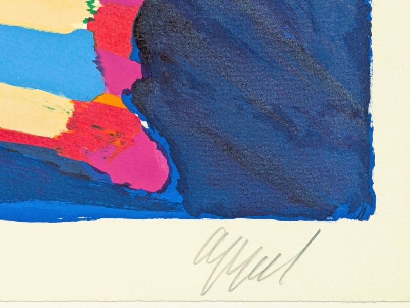 Blue Cat (Litografía) - Karel APPEL