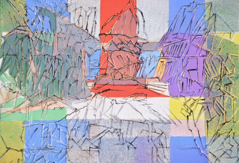 Le pigeonnier normand (Litografía) - Jacques VILLON