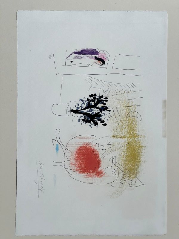 The Red Rooster (Lithograph) - Marc CHAGALL