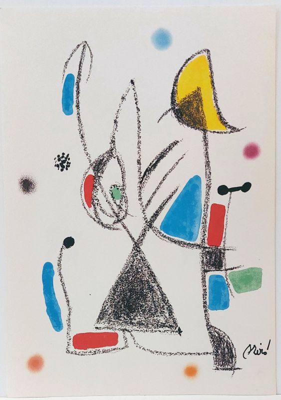 Maravillas con variaciones acrósticas en el jardín de Miró XVI (Lithographie) - Joan  MIRO