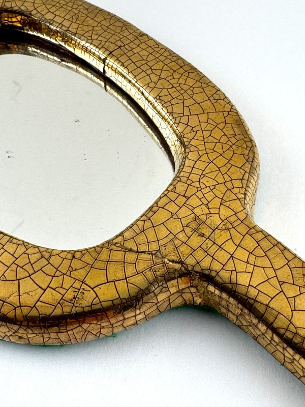 Gilded mirror (Ceramic) - Mithé ESPELT