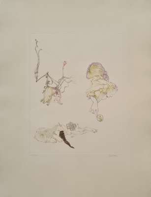 Mirror of dreams (Etching and aquatint) - Hans BELLMER