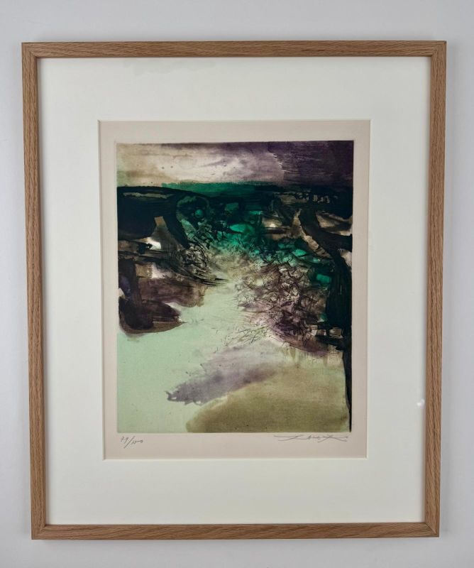 Canto Pisan (planche 6) (Eau-forte et aquatinte) - Wou-ki  ZAO