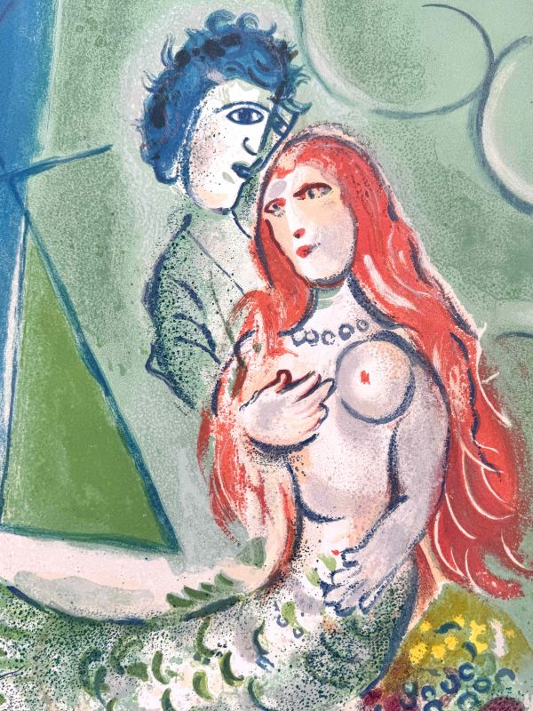 Siren to the Poet (Lithograph) - Marc CHAGALL