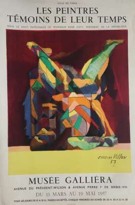 MUSEE GALLIERA / JACQUES VILLON / LES PEINTRES TEMOINS DE LEUR TEMPS (Póster) - Jacques VILLON