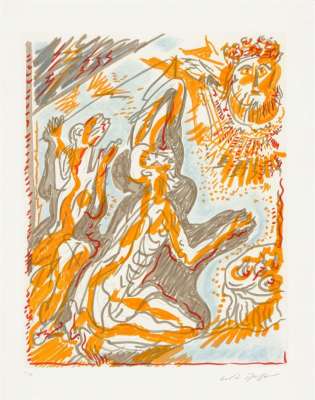 Philémon et Baucis des "Amants Célèbres" (Eau-forte et aquatinte) - André  MASSON