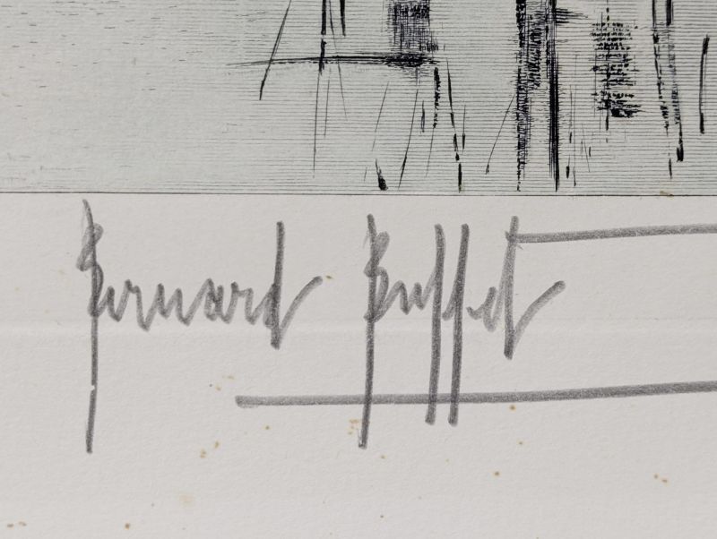 Notre Dame et la Cité (Gravure) - Bernard BUFFET