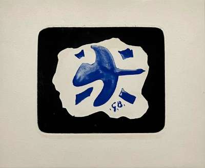 Oiseau (Aguafuerte) - Georges BRAQUE