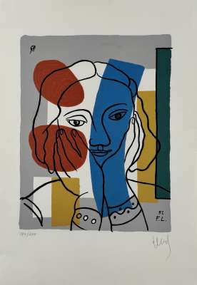 Portrait de femme (Sérigraphie) - Fernand LEGER