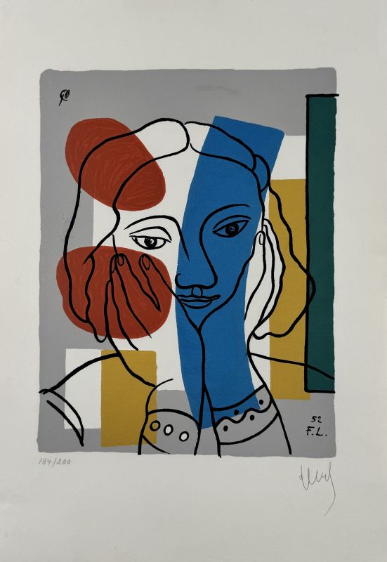 Portr&auml;t einer Frau (Siebdruck) - Fernand LEGER
