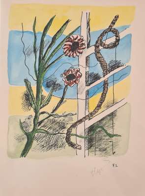 Bonne pensée du matin (Pochoir) - Fernand LEGER