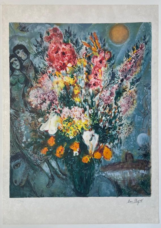 Ramo iluminando el cielo (Litografía) - Marc CHAGALL