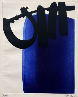 Eau-forte XXI (Eau-forte et aquatinte) - Pierre  SOULAGES