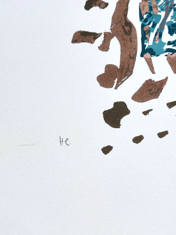 Las estaciones de Saint-Cyr-en Arthies n.&ordm; 2, Les Hautes Grouettes (Litografía) - Jean-Paul RIOPELLE