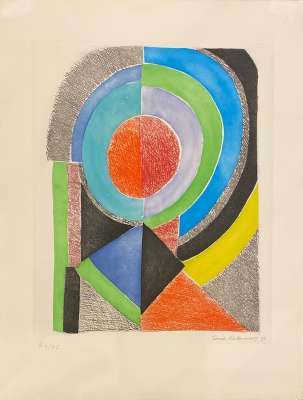 Avec moi-même (Eau-forte et aquatinte) - Sonia DELAUNAY-TERK