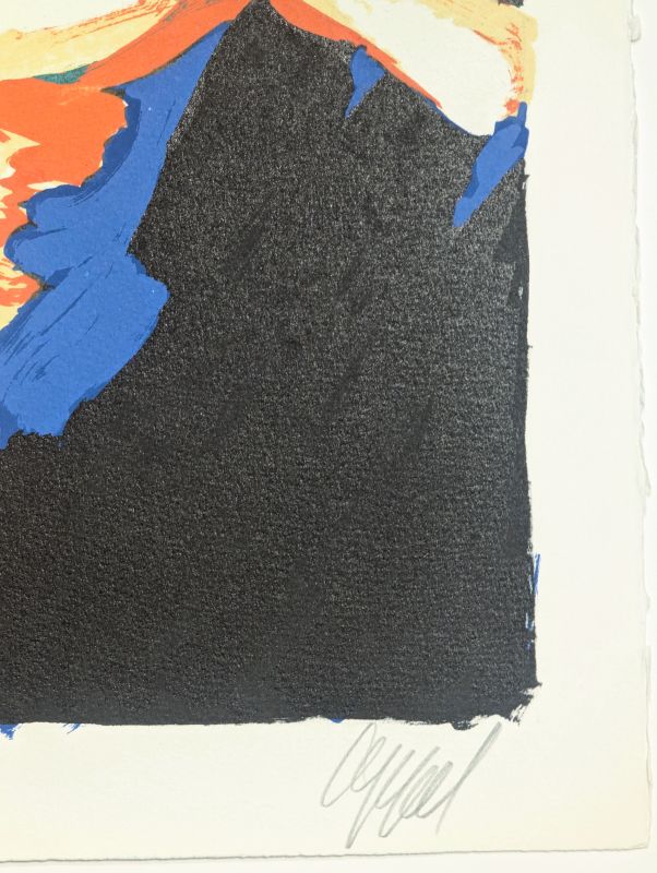 Cat in the Night (Lithograph) - Karel APPEL