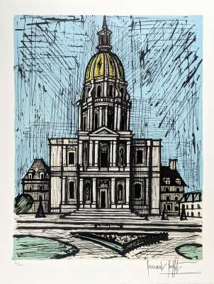 Les Invalides (Lithograph) - Bernard BUFFET