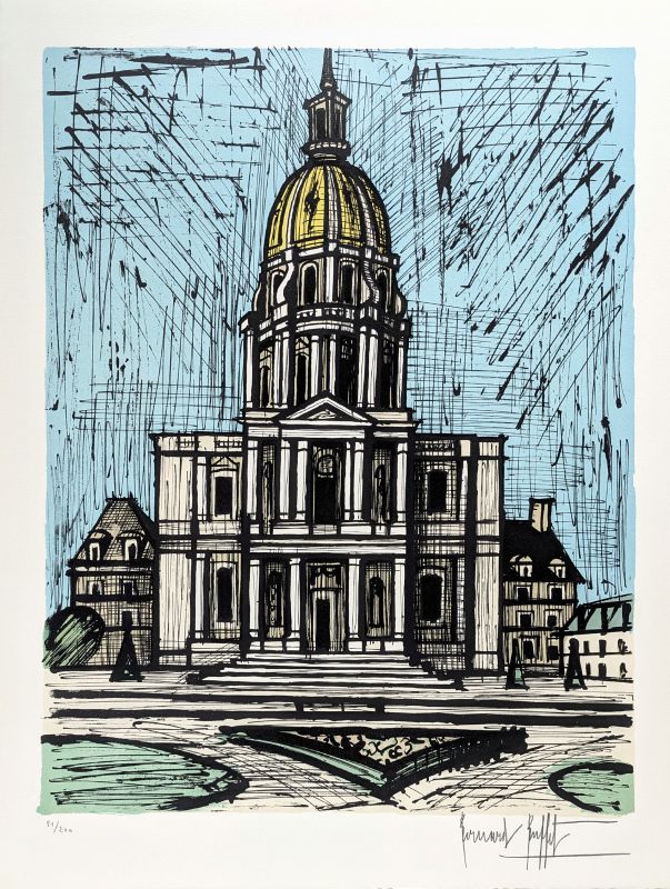 Les Invalides (Litografía) — Bernard BUFFET — Vista frontal