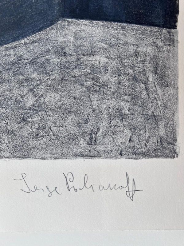 Composición gris (Litografía) - Serge  POLIAKOFF