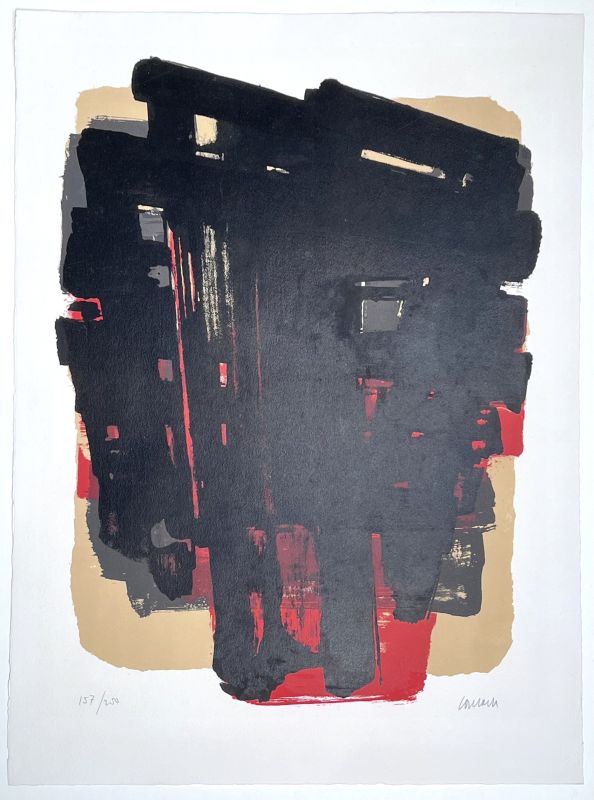 Lithograph n&deg;8 (Lithograph) - Pierre  SOULAGES