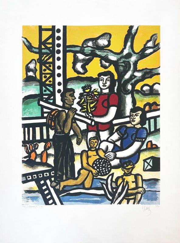 Le campeur (Grabado) - Fernand LEGER