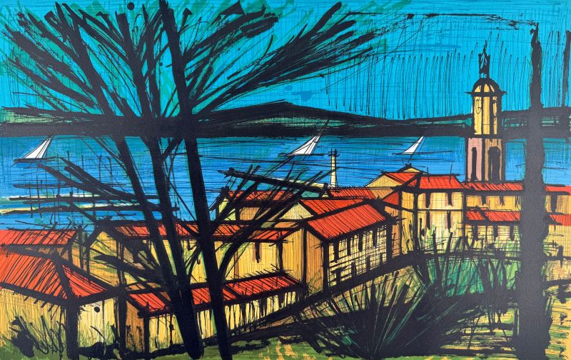 Panorama de Saint-Tropez (Lithographie) - Bernard BUFFET