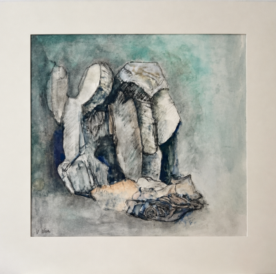 Conversation min&eacute;rale (Gouache (contemporáneo)) - Véronique NEROU