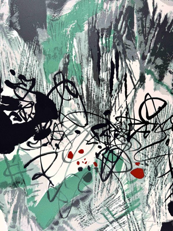 La paix universelle (Lithograph) — Teh-Chun CHU — Detail view