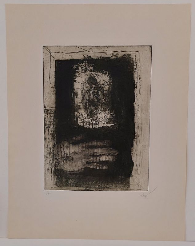 The hand (Etching and aquatint) - Antoni CLAVE