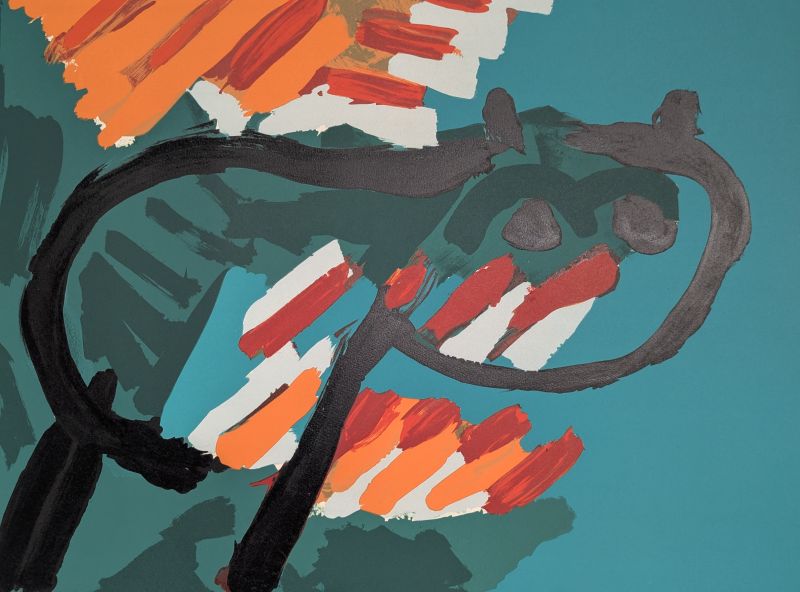 Green Cat (Lithograph) - Karel APPEL