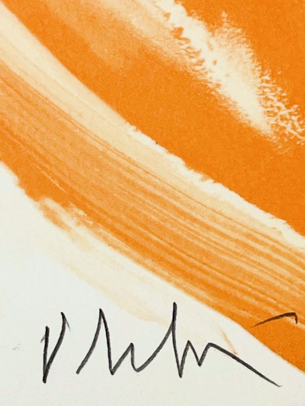 The Red Curtain (Lithograph) - Olivier DEBRE