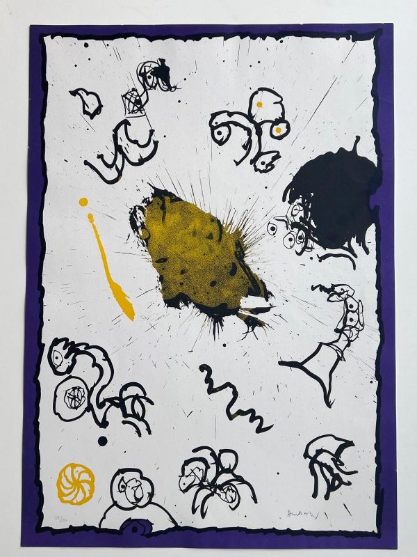 Première Primaire (Lithographie) - Pierre ALECHINSKY