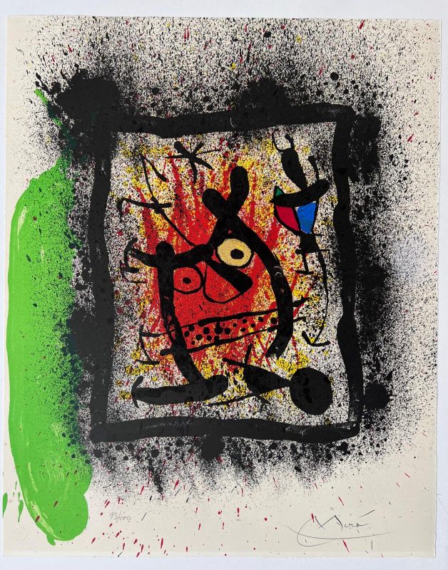 Da Lebenslangliches interview (Lithographie) - Joan  MIRO