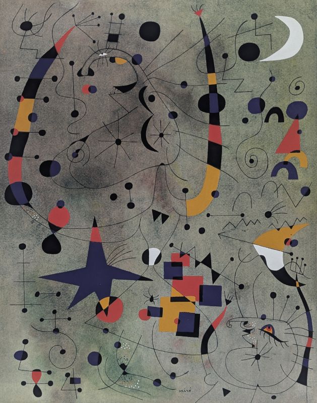 Danseuses acrobates (Constellations) (Pochoir) - Joan  MIRO