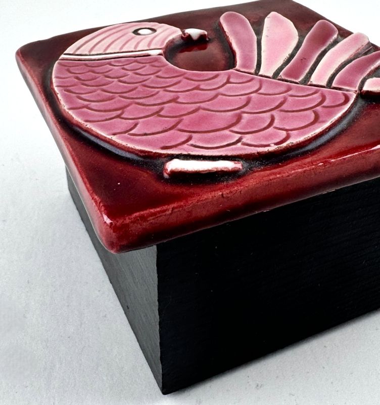 Caja p&aacute;jaros rosa (Cerámica) - Mithé ESPELT