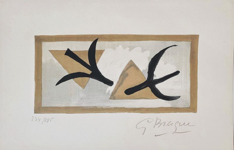 Les Martinets (Lithographie) - Georges BRAQUE
