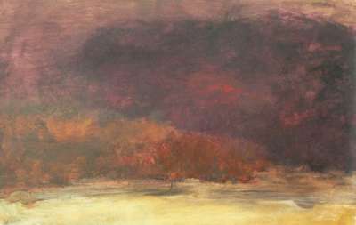 Lave (Huile sur papier (contemporain)) - Véronique NEROU