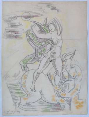Enlèvement (Pastel (moderno)) - André  MASSON