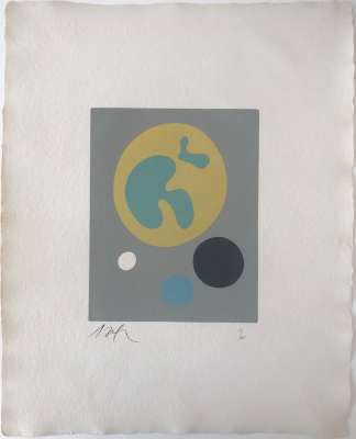 Soleil recerclé (Wood engraving) - Hans ARP
