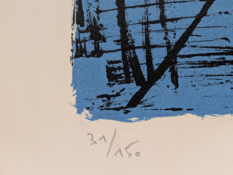 Saint-Tropez, les yachts (Lithographie) - Bernard BUFFET