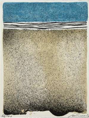 Homage to Hans Arp (Lithograph) - Giuseppe  SANTOMASO