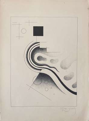 Félix Del Marle (1889-1952) // Art Abstrait (Farblithographie) -  Artistes Divers
