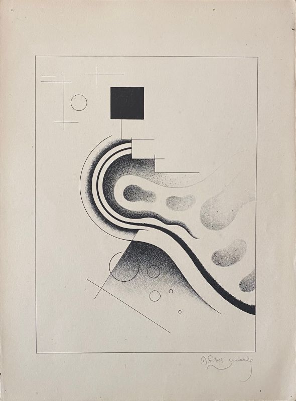 Félix Del Marle (1889-1952) // Art Abstrait (Litografía) -  Artistes Divers