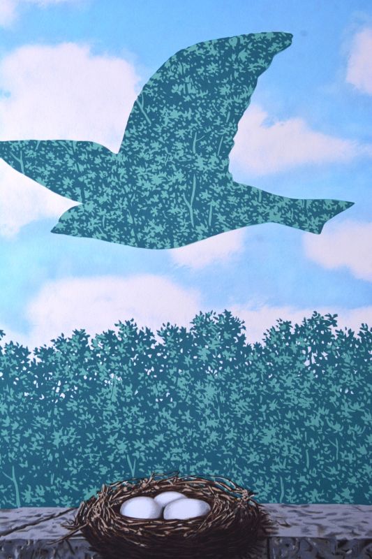Der Fr&uuml;hling (Farblithographie) - René MAGRITTE