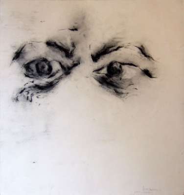 Yeux (Charcoal) - Jean-Jacques  DOURNON