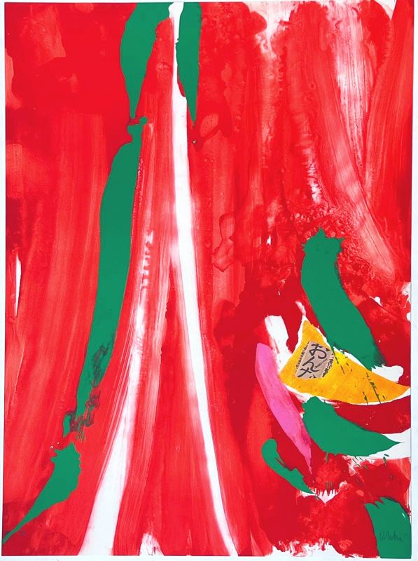Xian rouge et orange (Litografía) - Olivier DEBRE