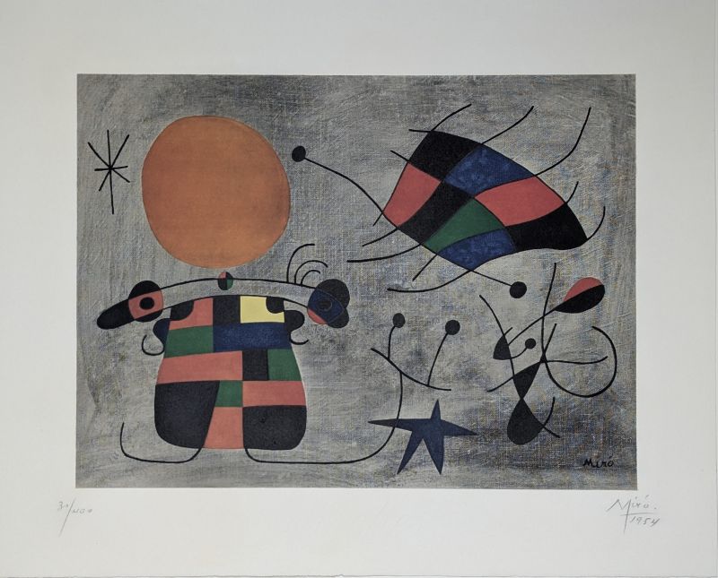 Le Sourire des Ailes Flamboyantes (Photolithographie) - Joan  MIRO