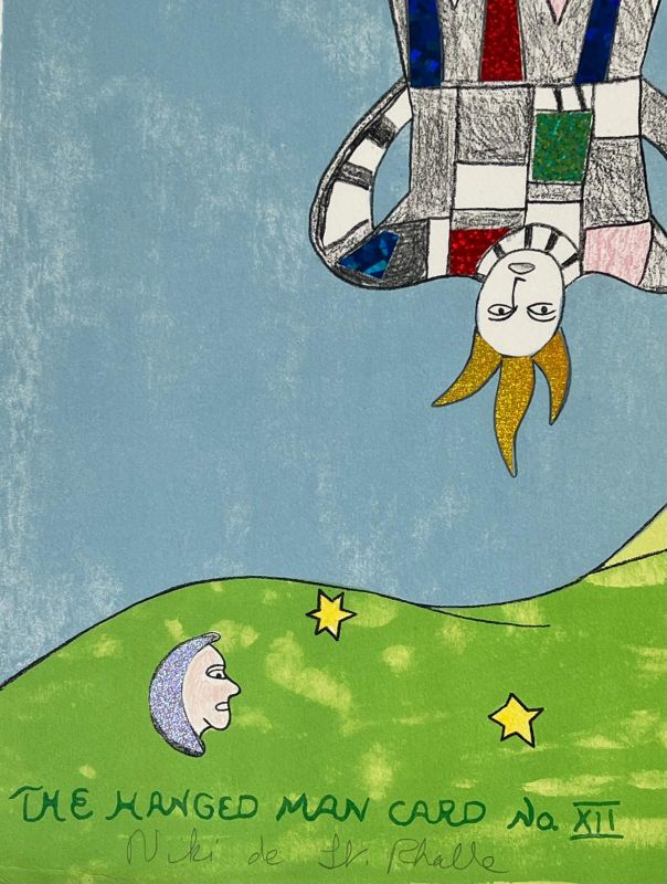 Le Pendu,  Carte Tarot n°12 (Lithographie) - Niki DE SAINT PHALLE