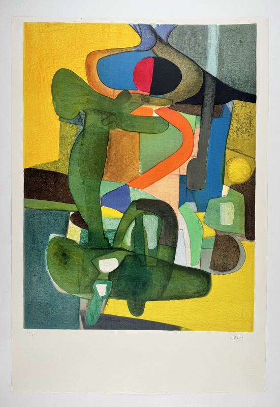 Der Flug (Farblithographie) - Maurice ESTEVE